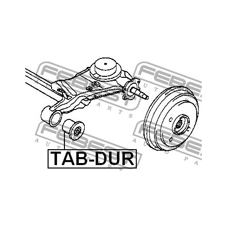 Тампон 4872597201 TABDUR Daihatsu Toyota заден мост