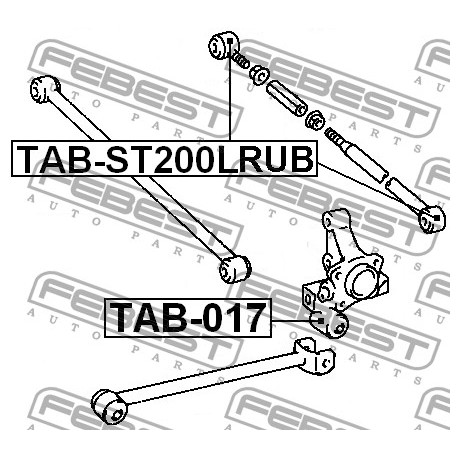 Тампон 4873020210 TABST200LRUB Lexus Toyota задна напречна щанга