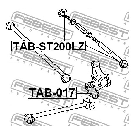 48730-20210 Lexus Toyota тампон задна напречна щанга реглажна с шарнирна връзка