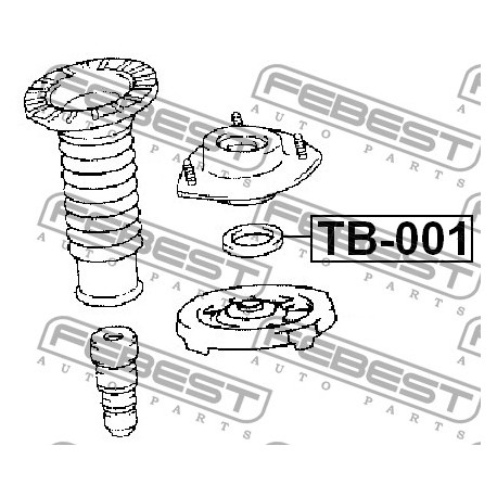 Лагер преден амортисьор 9090363014 TB001 Lexus Toyota