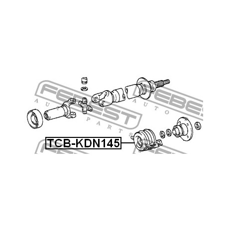 Висящ лагер 3723035120 TCBKDN145 Toyota