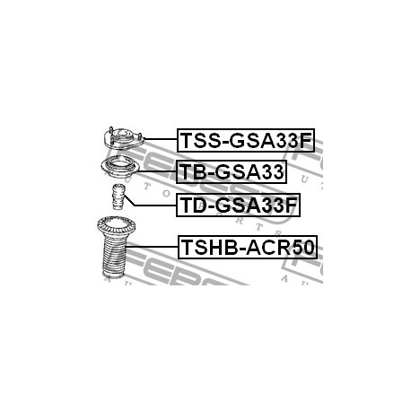 Буфер 4833142030 TDGSA33F Toyota Rav4 преден амортисьор