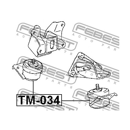 12361-31080 Lexus Toyota тампон двигател преден ляв/десен хидравличен