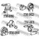 12371-74470 Toyota тампон двигател заден