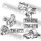 12361-74410 Toyota тампон двигател преден