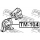 12361-15181 Toyota тампон двигател преден