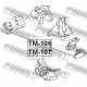 12361-62110 Toyota тампон двигател преден ляв/десен