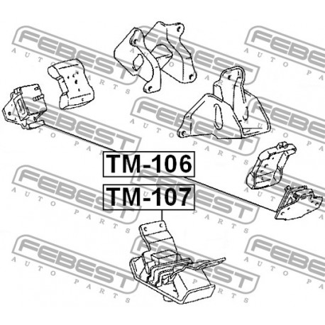 12371-62120 Toyota тампон двигател