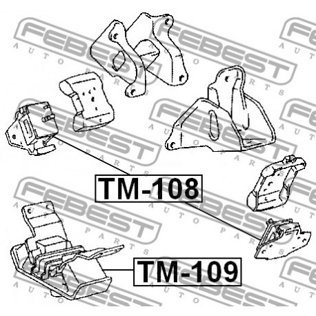 Тампон двигател 1236167030 TM108 Toyota Land Cruiser