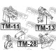 12371-21120 Toyota тампон двигател заден