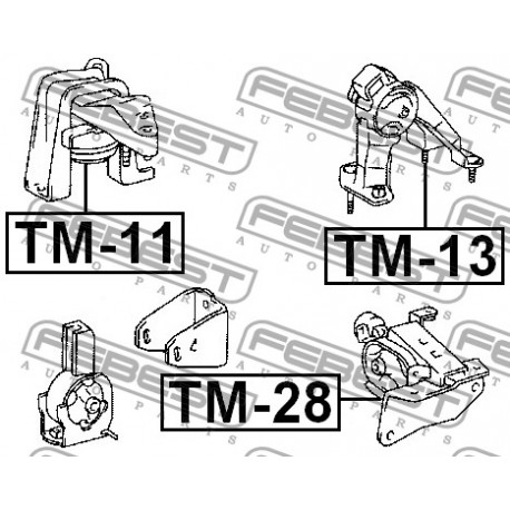 12371-21120 Toyota тампон двигател заден