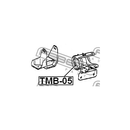 12372-16361 Toyota тампон двигател ляв само втулка