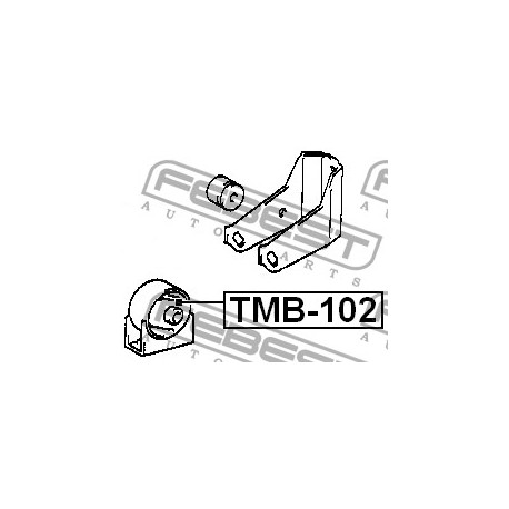 12361-16310 Toyota тампон двигател преден само втулка