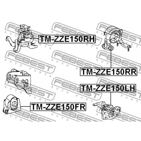 12361-28230 Toyota тампон двигател преден