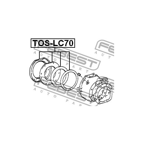 Уплътнение сфера 4320460041 TOSLC70 Toyota Land Cruiser