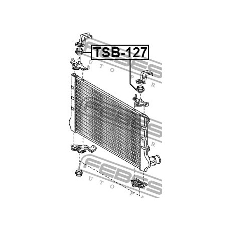 Тампон 1652328030 TSB127 Toyota радиатор