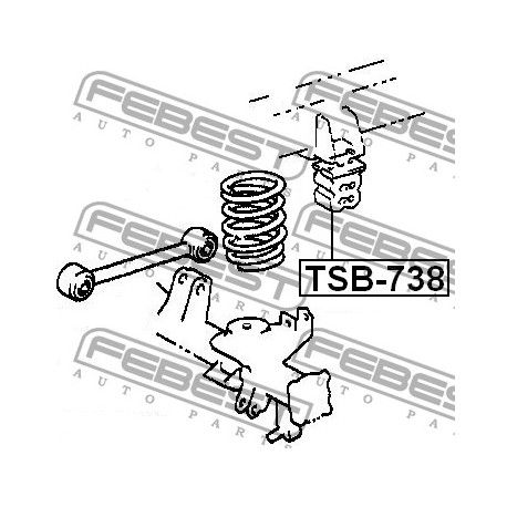 Тампон 4830635180 TSB738 Toyota ударен заден