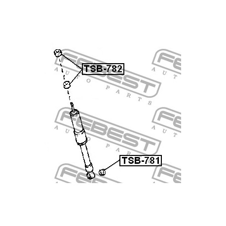 Тампон 9038519003 TSB781 Lexus Toyota амортисьор