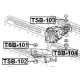 Тампон диференциал 4119887403 TSB104 Daihatsu Terius