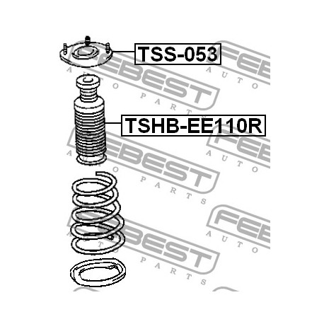 Маншон 4834112180 TSHBEE110R Toyota Corolla заден амортисьор