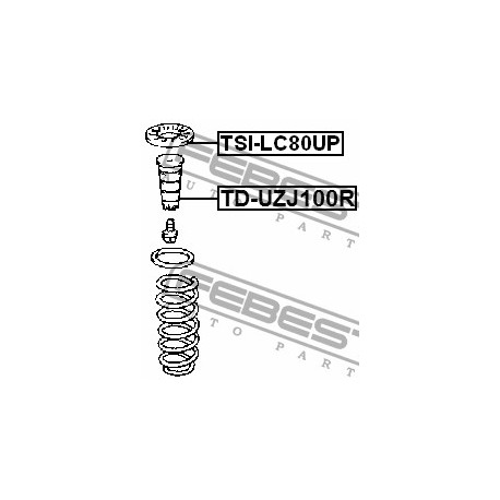 Подложка 4825760020 TSILC80UP Lexus Toyota задна пружина горна
