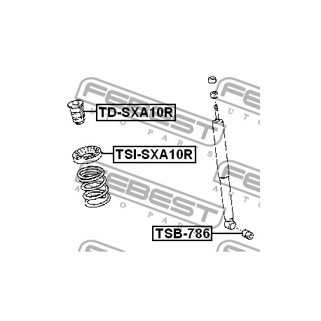 48257-42010 Toyota подложка пружина