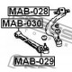 Тампон MR296290 MAB028 Mitsubishi преден долен носач