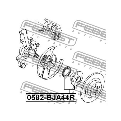 B603-26-15XC Mazda главина задна комплект