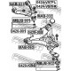 Тампон MR496795 MAB063 Mitsubishi Pajero носач преден