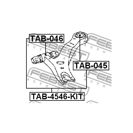 48068-28120 Lexus Toyota тампон носач заден