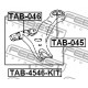 48068-28120 Lexus Toyota тампон носач преден