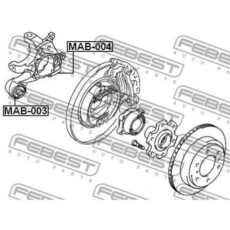 Тампон шенкел MR418066 MAB004 Mitsubishi