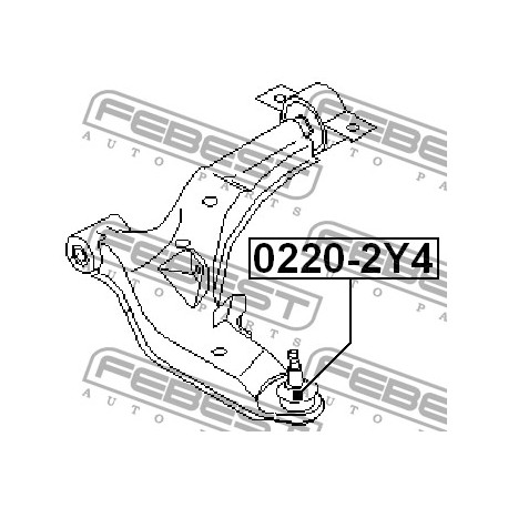 Шарнир 401602Y000 02202Y4 Infiniti Nissan преден долен