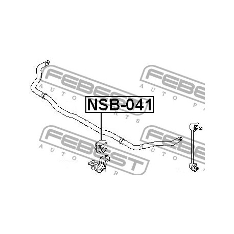 Тампон 54613CG006 NSB041 Infiniti FX предна стабилизираща щанга