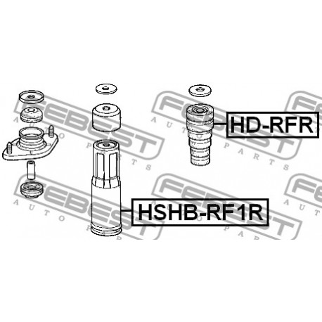 Буфер 52722SM4013 HDRFR Honda Mazda заден амортисьор