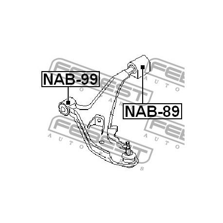 Тампон 545000M060 NAB99 Infiniti Nissan преден носач