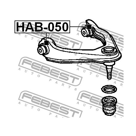 Втулка горен носач 51460-S04-023 HAB050 Honda