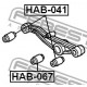 Tампон 52622SH3010 HAB067 Honda заден носач
