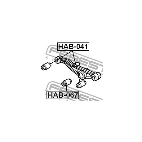 Tампон 52622SH3010 HAB067 Honda заден носач