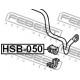 Тампон 51306S87A01 HSB050 Acura Honda предна стабилизираща щанга