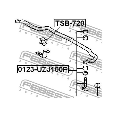 Тампон 4881560111 TSB720 Lexus Toyota предна стабилизираща щанга
