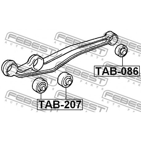 Тампон 4870260050 TAB207 Lexus Toyota преден носач