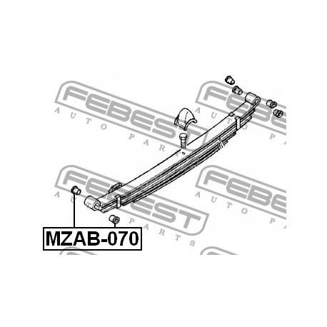 Втулка 387428330 MZAB070 Mazda заден ресор