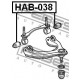 Тампон 51455SR3003 HAB038 Honda преден горен носач