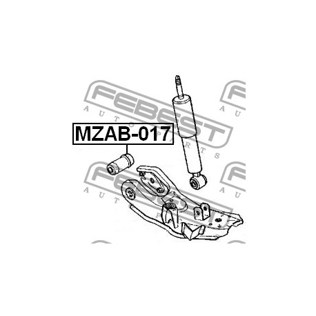 Тампон UC8634460A MZAB017 Mazda преден носач