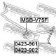 Тампон MR374520 MSBV75F Mitsubishi Pajero предна стабилизираща щанга