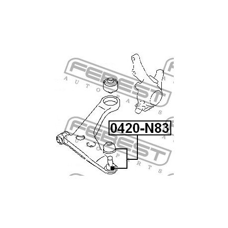Шарнир MR316054 0420N83 Mitsubishi Space Wagon преден долен