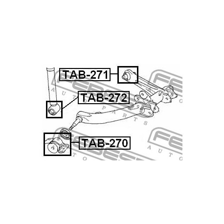 Тампон 4853080080 TAB272 Toyota Celica заден амортисьор