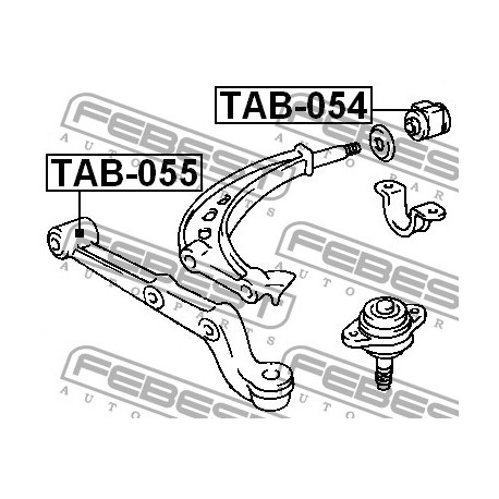 Тампон 4806928050 TAB055 Toyota преден долен носач