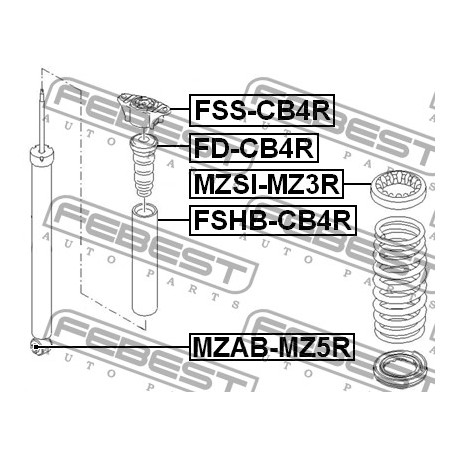 1300459 Ford Mazda тампон макферсон